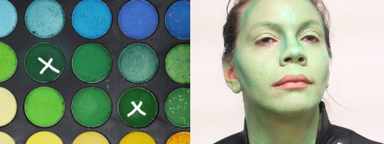 Gamora-Green-Contouring-Makeup