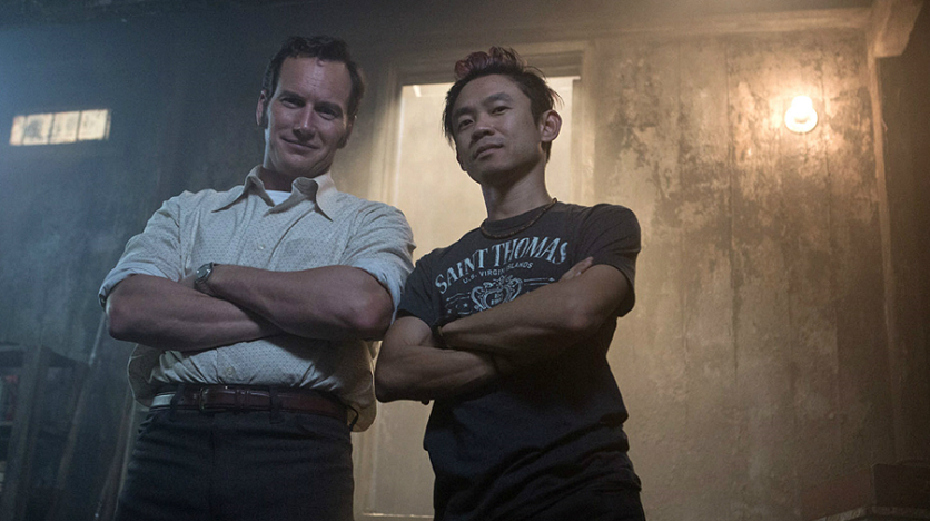 Patrick-Wilson-and-James-Wan-on-Set-of-The-Conjuring-2