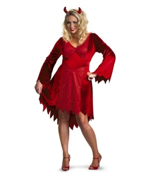 Devil Dazzling Adult Costume - Plus Size Halloween Costumes