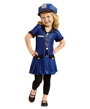 Police Chief Toddler Officer Costume - Girls Costumes