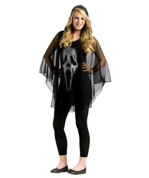 Poncho Ghost Face Teen Costume