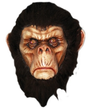 Chimp Latex Adult Mask Accessory