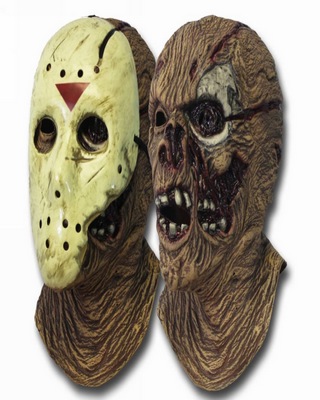 Jason Mask Hockey Rotten Face Killer Mask Scary Double Layer Mask Halloween  Kills Mask Jason Cosplay Costume Props for Adults
