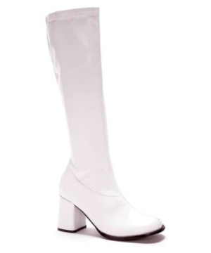 Adult White Gogo Boots - Costume Halloween Shoes