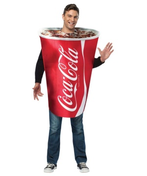 Coca Cola Soda Cup Unisex Costume