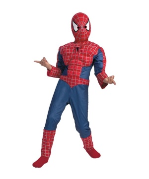 Spiderman Muscle Boys Costume - Boy Superhero Costumes