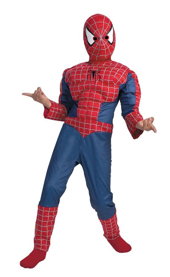 Spiderman Muscle Boys Costume - Boy Superhero Costumes