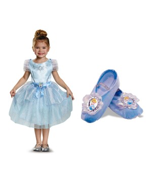 Cinderella Girls Costume Dress and Ballet Slippers