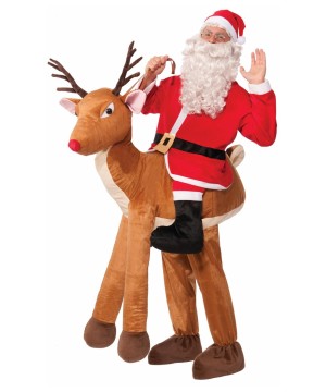 Santa Riding Reindeer Men Costume