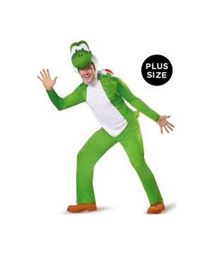 Super Mario Yoshi Plus size Men Costume - Video Game Costumes