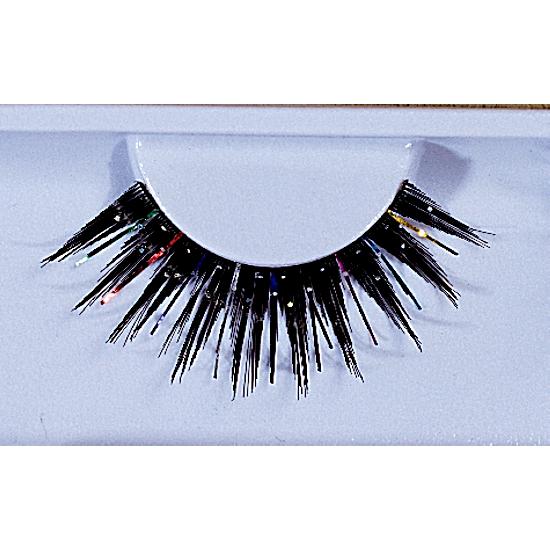 Black Glitter Eyelashes Costume Accessory