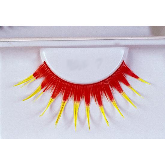 Red With Yellow Eyelashes