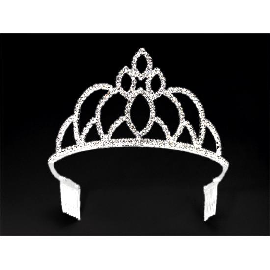 Tiara Rhinestone Silver Accessory