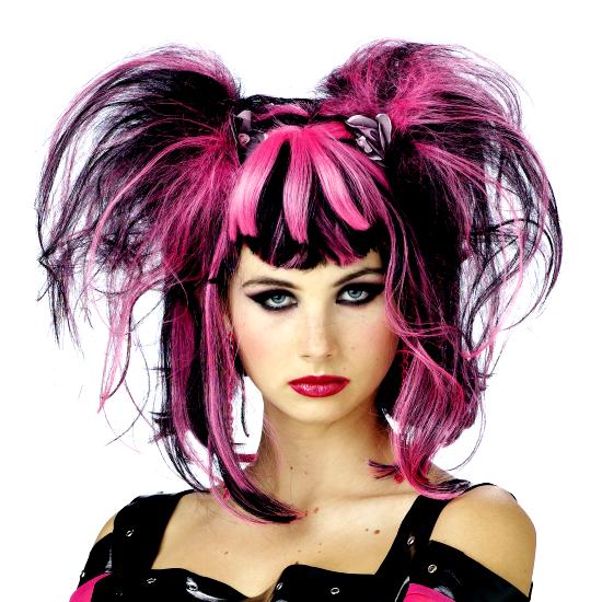 Wig Bad Fairy Black Pink