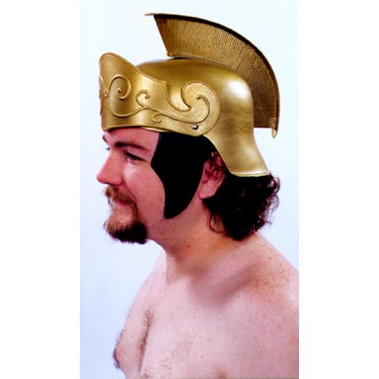 Mens Gold Roman Helmet