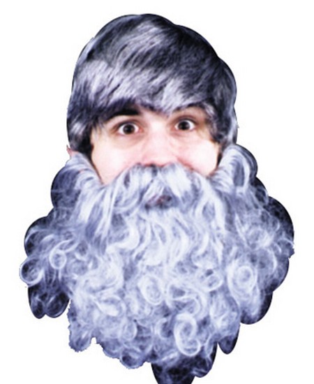 Beard Curly Brown