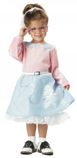 Kids 50s Poodle Cutie Baby Costume