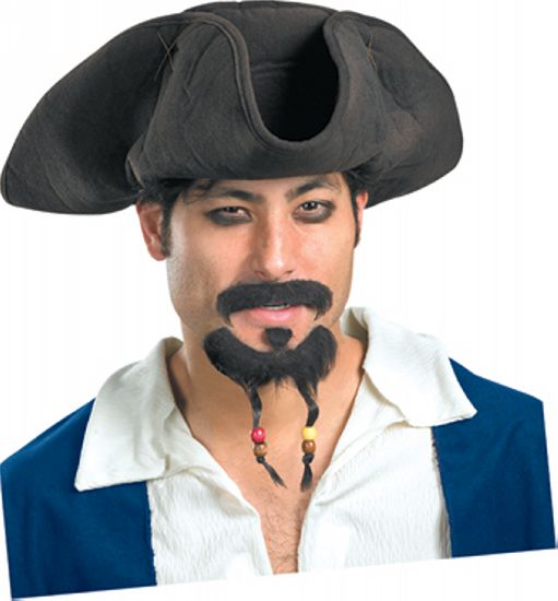 Disney Pirate Hat With Moustache/goatee - Pirate Costumes