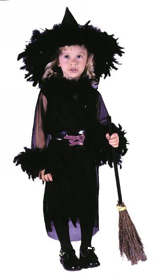 Kids Feathery Witch Toddler Costume