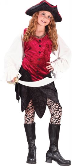 Kids Pirate Lady Child Costume