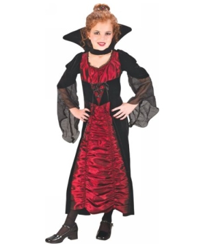 Coffin Vampiress Kids Halloween Costume - Girls Costume