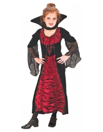 Coffin Vampiress Kids Halloween Costume - Girls Costume