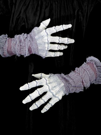 Hands Gauze Ghostly Bones  Gloves