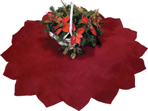 Burgundy Fluff Tree Skirt