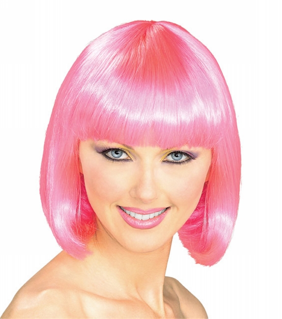 Pink Super Model  Wig