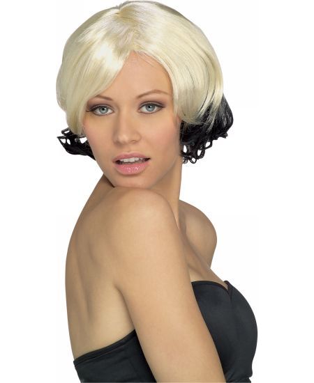 Sassy Blonde/black Wig