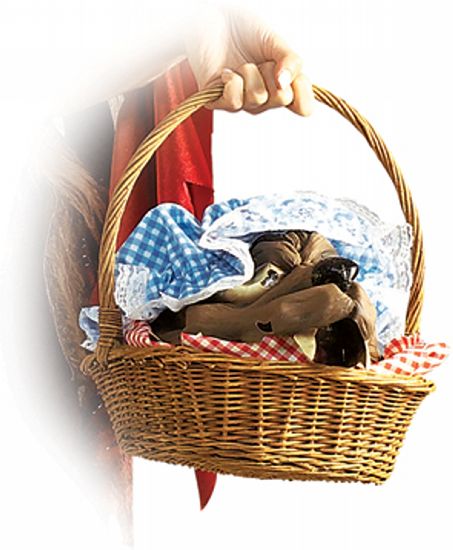 Wolf Head In A Basket