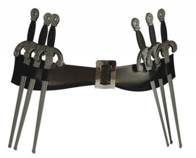 V For Vendetta Belt With Toy Daggers