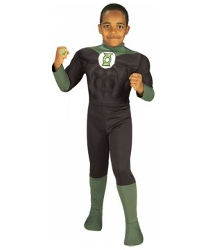 Green Lantern Muscle Boys Costume