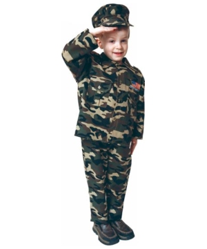 Army Toy Sty Green Man Kids Costume - Boy Army Costumes