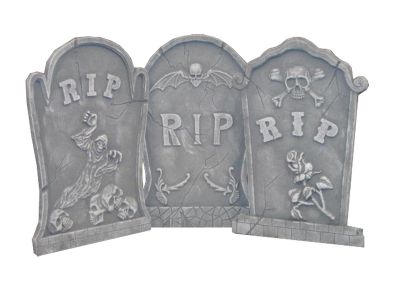 Tombstone 3 Pack Halloween Decoration