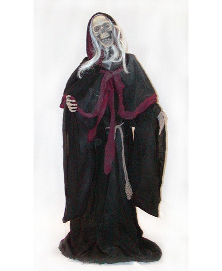 Shrouded Skeleton With Stand