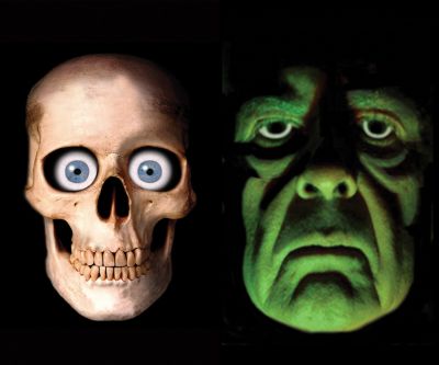 Skull And Green Demon Poster