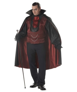 Adult Count Bloodthirst plus size Vampire Halloween Costume - Vampire ...