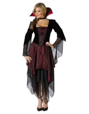 Adult Lady Dracula plus size Vampire Halloween Costume