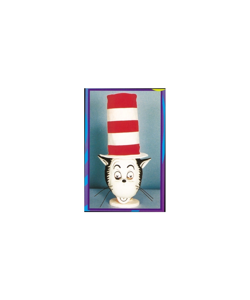 Cat in the Hat Mask with Hat - Halloween Costume Mask