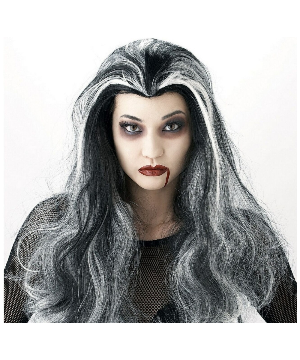 Black And White Vampire  Wig