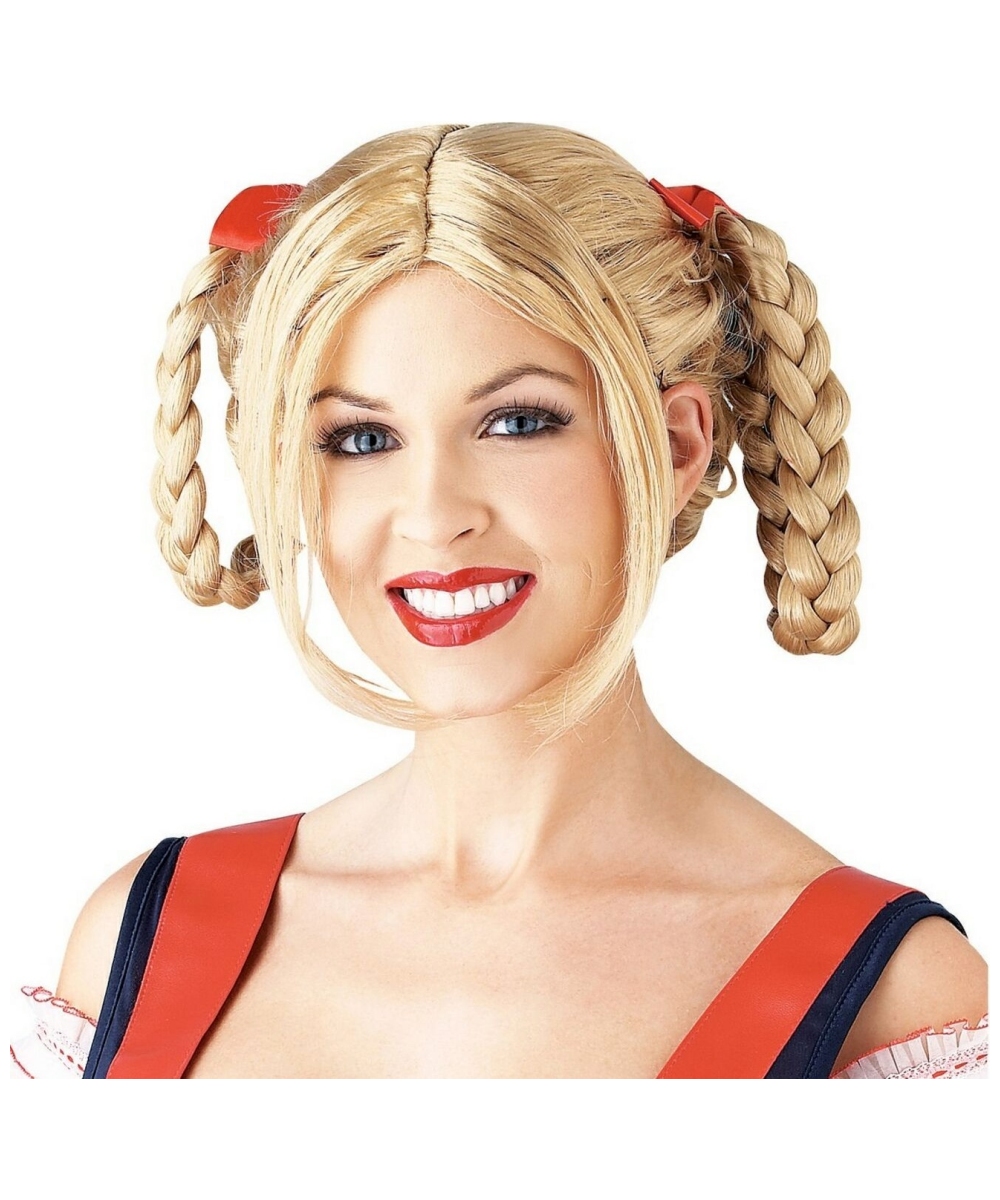 Blonde Milkmaid Wig Adult Wig Halloween Wig At Wonder Costumes