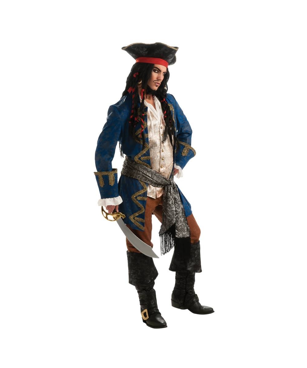Pirate Blue Brocade Costume for Boys – Chasing Fireflies