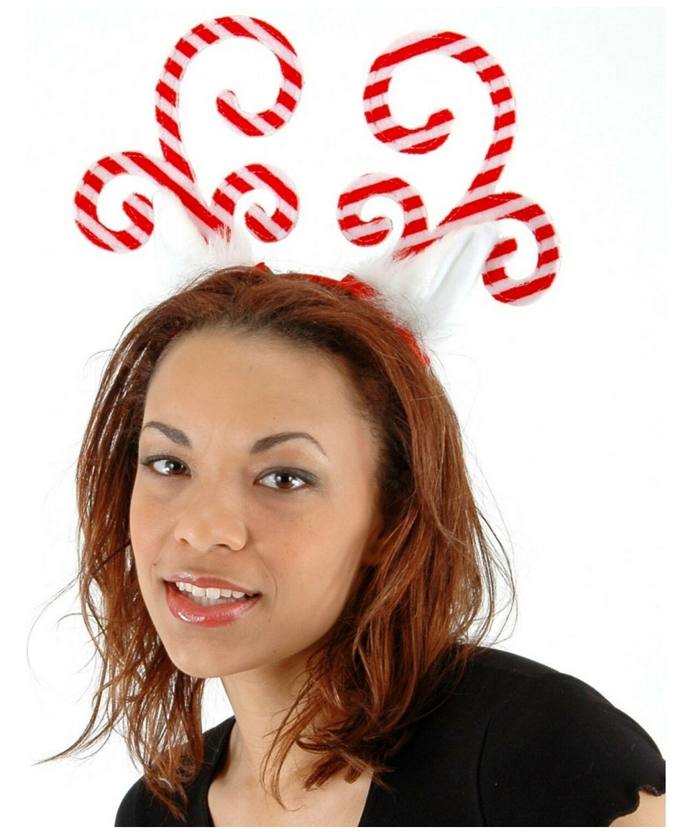 Candycane Reindeer Headband