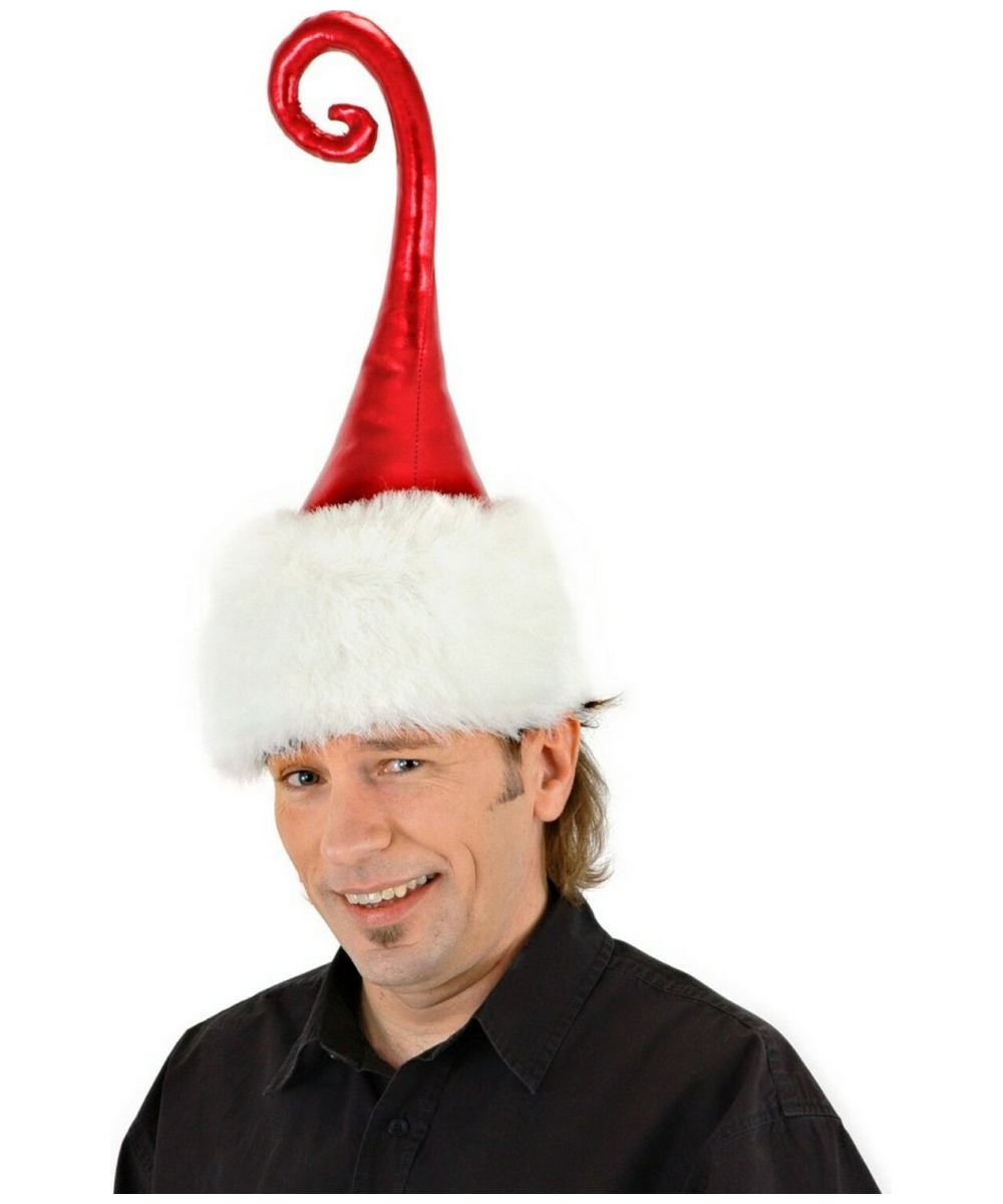 Curly Q Santa Hat