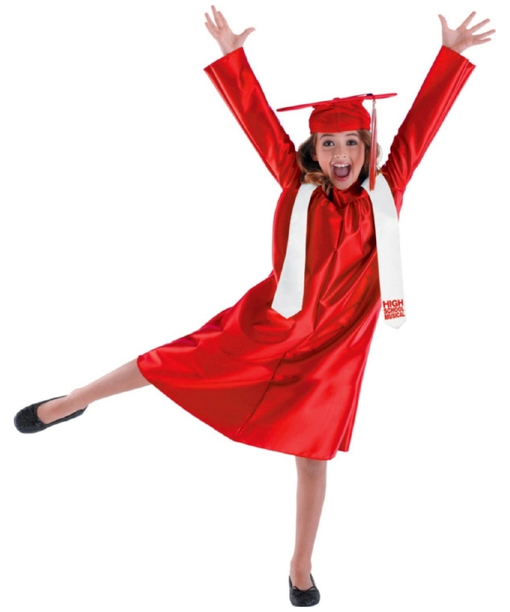 Cap And Gown Graduation Girls Costume