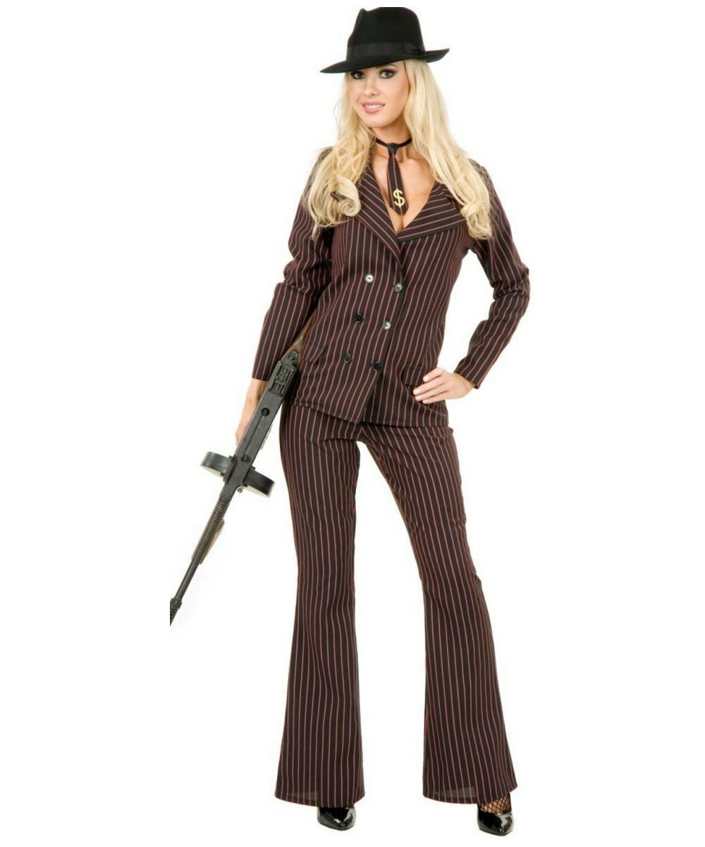 Gangster Moll Pink Women Costume