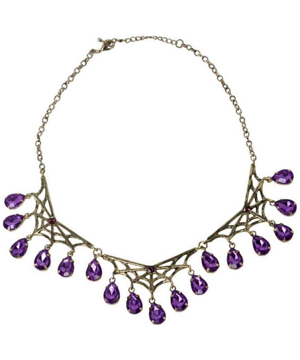 Gothic Spiderweb Necklace