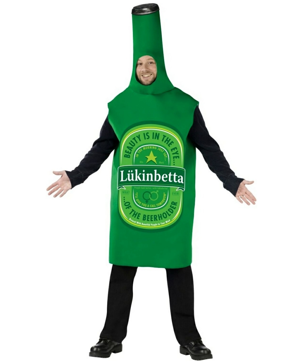 Green Beer Bottle  Costume