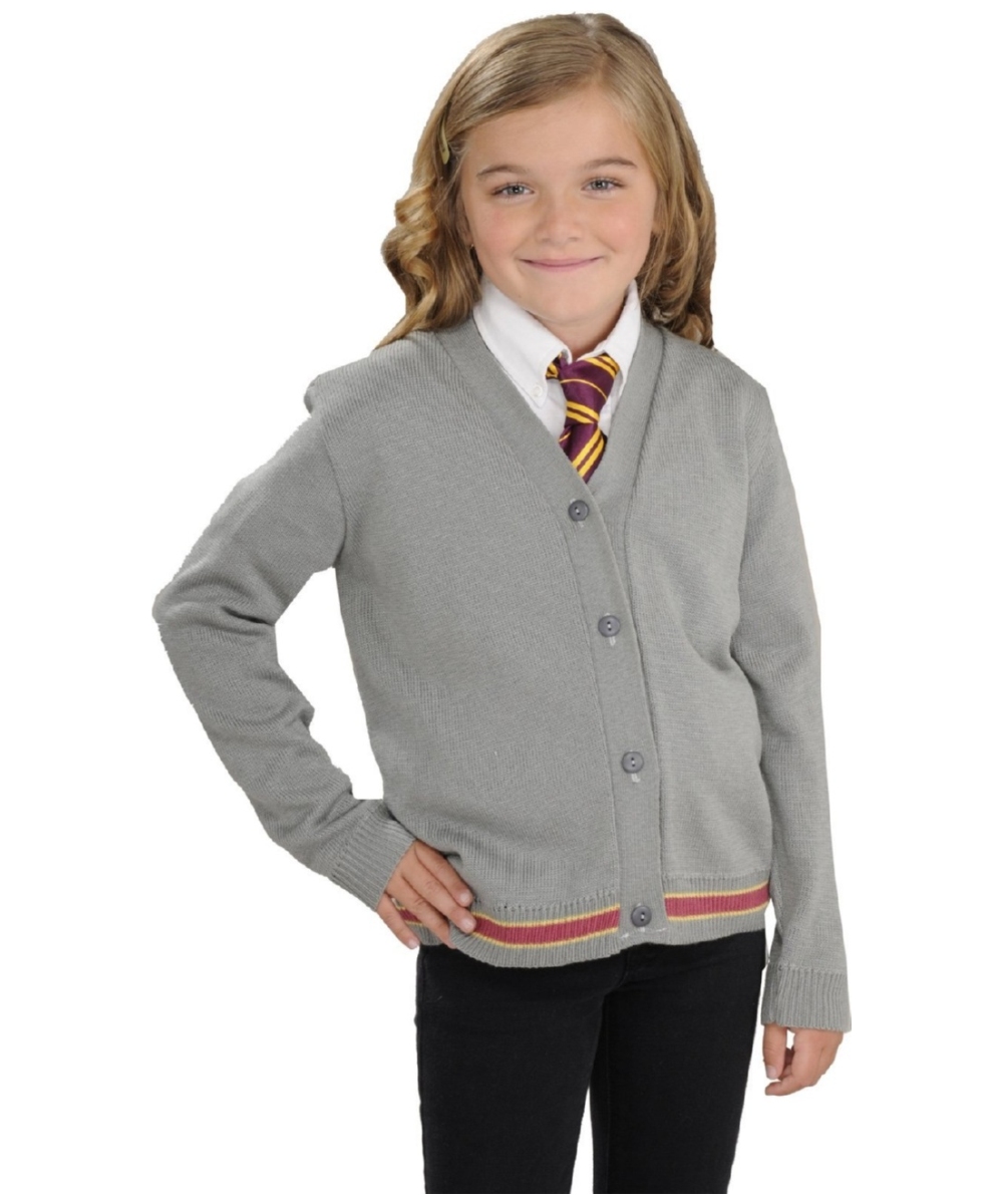 Kids Harry Potter Hermione Cardigan And Tie Child Costume
